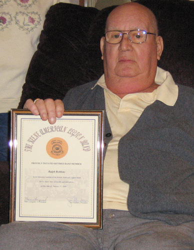 Ralph and his certificate. 
